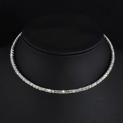 Rhinestone Choker Necklaces Torques Collar Women Statement Jewelry Girl Imitation Pearls Necklace